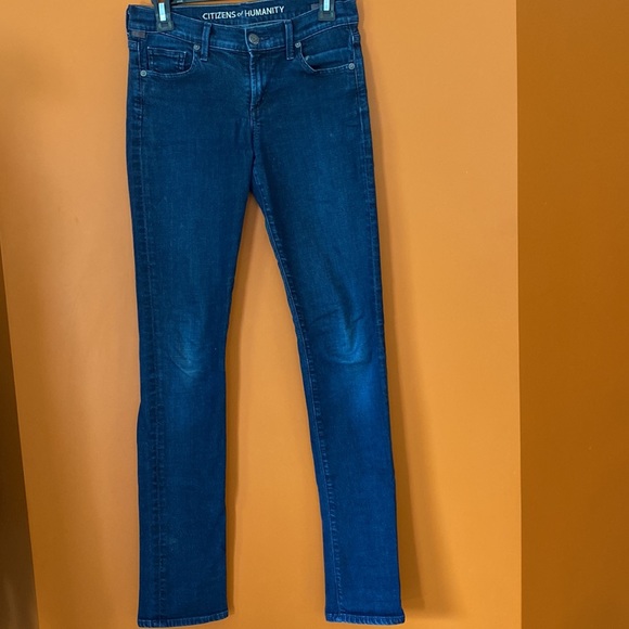Citizens of Humanity ladies jeans in blue denim size 27. Straight leg extra long - Picture 2 of 14